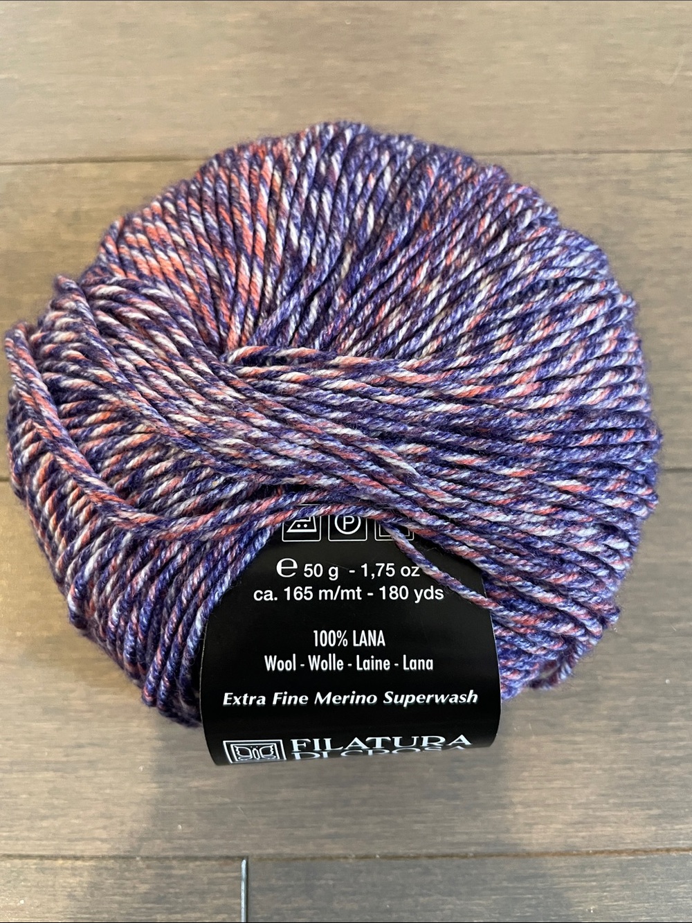 Purple Heather Extra Fine Merino Superwash Wool Yarn